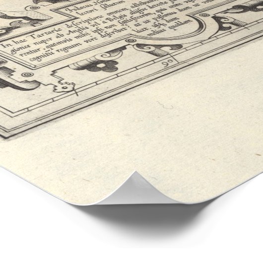 Poster van de Kaart (Hoek)