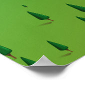 Poster van de kaart van het meer van Hubbard in he (Hoek)