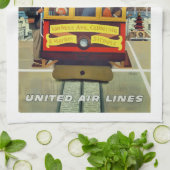 poster van de  kabelmaatschappij San Francisco, Theedoek (Gevouwen)