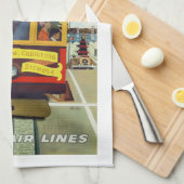 poster van de  kabelmaatschappij San Francisco, Theedoek (Quarter Fold)