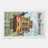 poster van de  kabelmaatschappij San Francisco, Theedoek (Horizontaal)