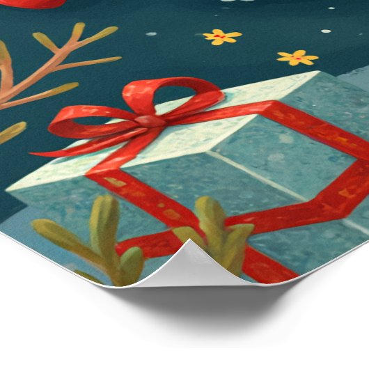 poster van de kerstman (Hoek)