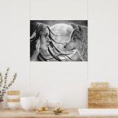 Poster van de kruising Spirits Wolf (Keuken)