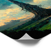 Poster van de Ksmische boom Fantasy Art (Hoek)