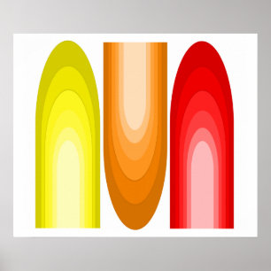 Poster van de Kunst van het midden van de eeuw het