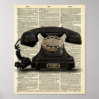 Poster van de Kunst van het Woordenboek van de Te