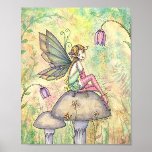 Poster van de Kute Flower Fairy van Molly Harrison (Voorkant)