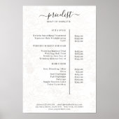 Poster van de lijst met Floral Pattern-prijzen (Voorkant)