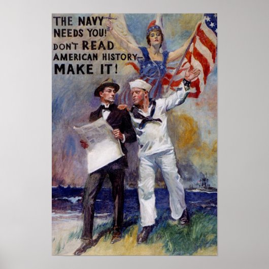  Poster van de marine (Voorkant)