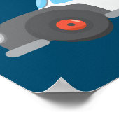 Poster van de marineschip Blue Birthday Party (Hoek)