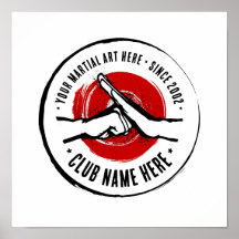 Poster van de Martial Arts Club
