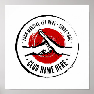 Poster van de Martial Arts Club