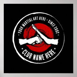 Poster van de Martial Arts Club