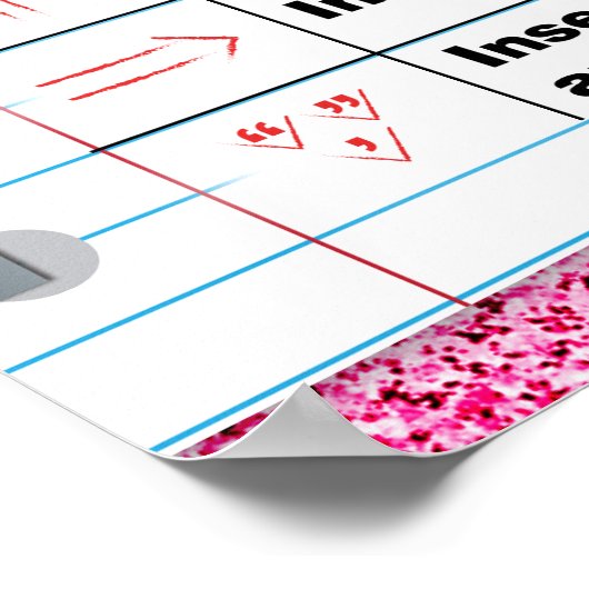 Poster van de merken van Proofreader (Hoek)