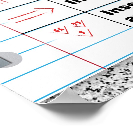 Poster van de merken van Proofreader (Hoek)