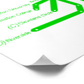 Poster van de metro van Boston (Hoek)