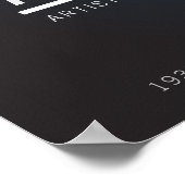 Poster van de moderne muziekpartij flyer Announcem (Hoek)