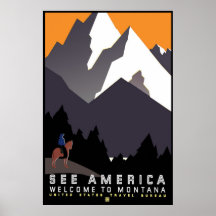 " Poster van de Montana van WPA"