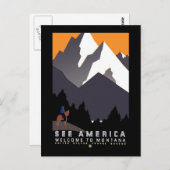 " Poster van de Montana van WPA" Briefkaart (Voorkant / Achterkant)