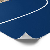 Poster van de Multi Photo Navy Blue Graduation Par (Hoek)