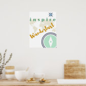 Poster van de muur - Inspire Wanderlust - Wall Art (Keuken)