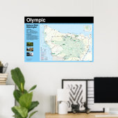 Poster van de nationale olympische parkkaart (Thuiskantoor)