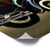 poster van de oude tijdopnemer (Hoek)