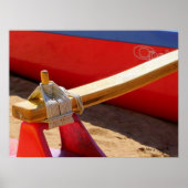 Poster van de outrigger Canoe (Voorkant)