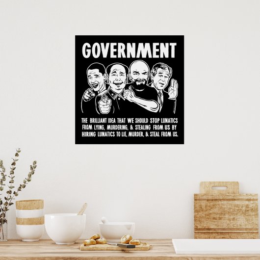 Poster van de overheid (Keuken)