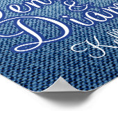 Poster van de partij Denim en Diamonds (Hoek)