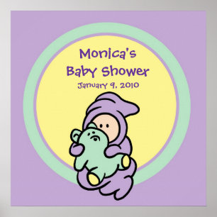 Poster van de partij voor Baby shower