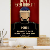 Poster van de politie (Keuken)
