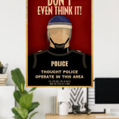 Poster van de politie (Thuiskantoor)