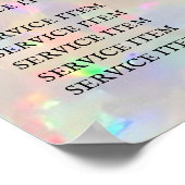 poster van de prijslijst van steen (Hoek)