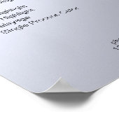 Poster van de prijslijst voor moderne diamanten (Hoek)