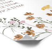 Poster van de prijslijst voor wilde bloemen (Hoek)