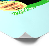 poster van de reflexologische voetkaart (Hoek)