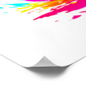 Poster van de regenboogontinkting (Hoek)