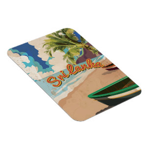 Poster van de Reis van de Vakantie van Sri Lanka Magneet