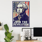 Poster van de Revolutie in Washington (Thuiskantoor)