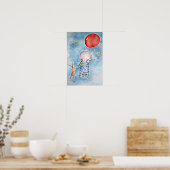 Poster van de Rode Baloon (Keuken)