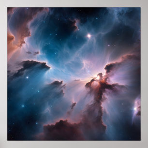 Poster van de ruimtenevel