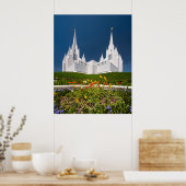 Poster van de San Diego LDS-tempel (Keuken)