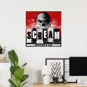 Poster van de Screamfabriek (Thuiskantoor)