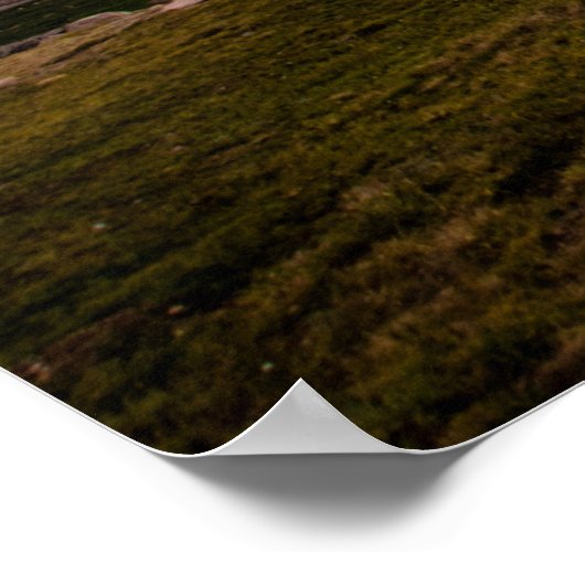 Poster van de snelweg van de Beartooth Sunset (Hoek)