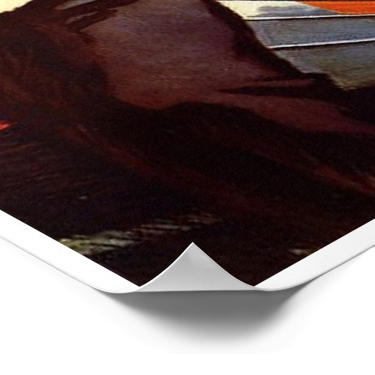 Poster van de Sovjet-ruimtepropaganda (Hoek)