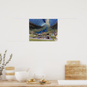 Poster van de Space Colony #3 (Keuken)