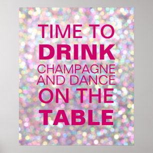 Poster van de Sparkly Champagne Party
