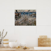 Poster van de Stille Oceaan (Keuken)