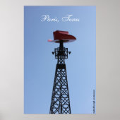 Poster van de Texas Eiffel Tower (Voorkant)